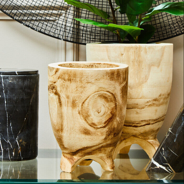 Arlo Small Natural Wooden Planter