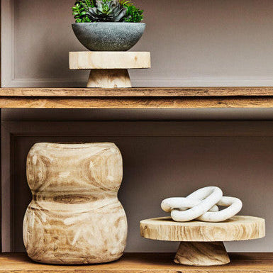 Natural Wooden Vase | Arlo