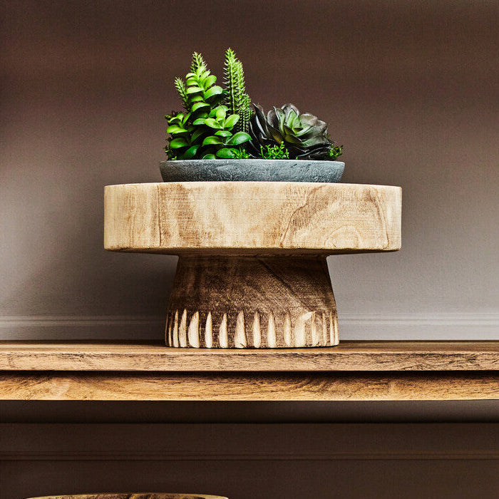 Natural Engraved Round Bowl | Arlo