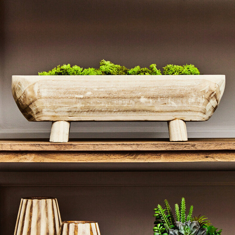 Natural Oval Decorative Dough Bowl | Arlo