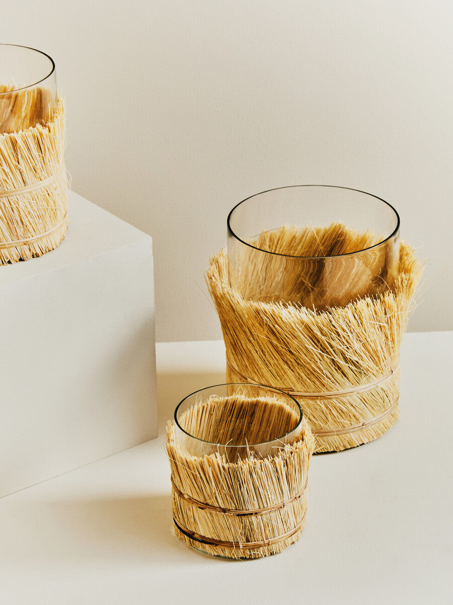 Natural Large Candle Holder | Kuta