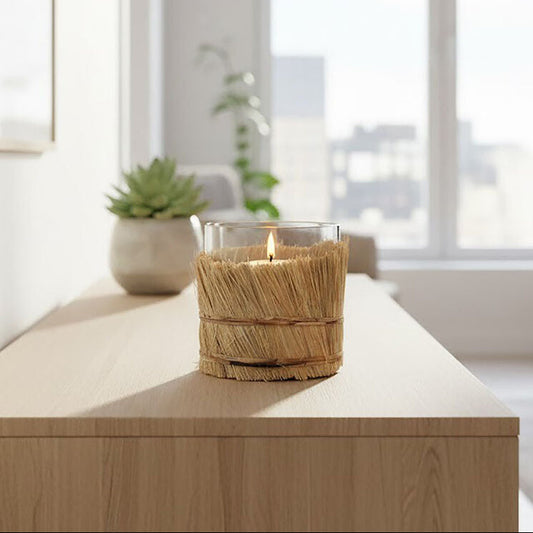 Kuta Natural Small Candle Holder