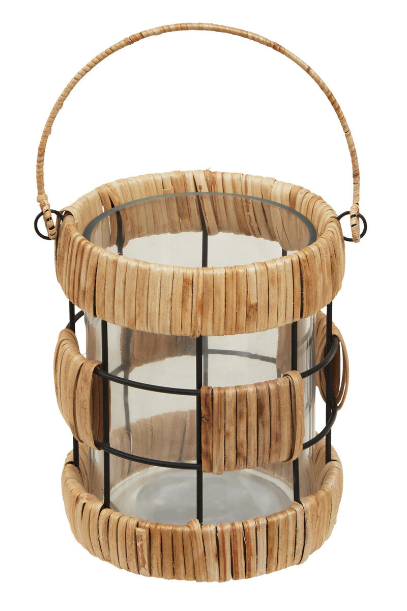 Kuta Natural And Black Small Lantern