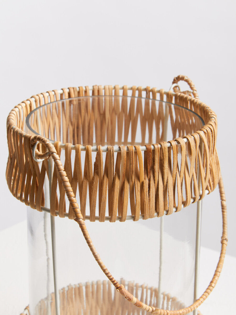 Natural and White Small Lantern | Kuta