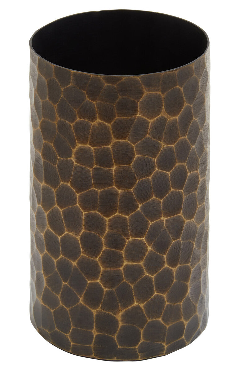 Small Antique Gold Metal Vase | Akola
