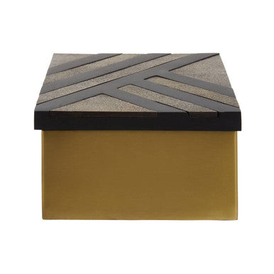 Small Black and Gold Storage Box | Aris