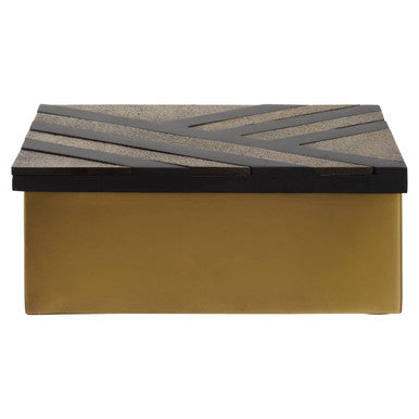 Small Black and Gold Storage Box | Aris