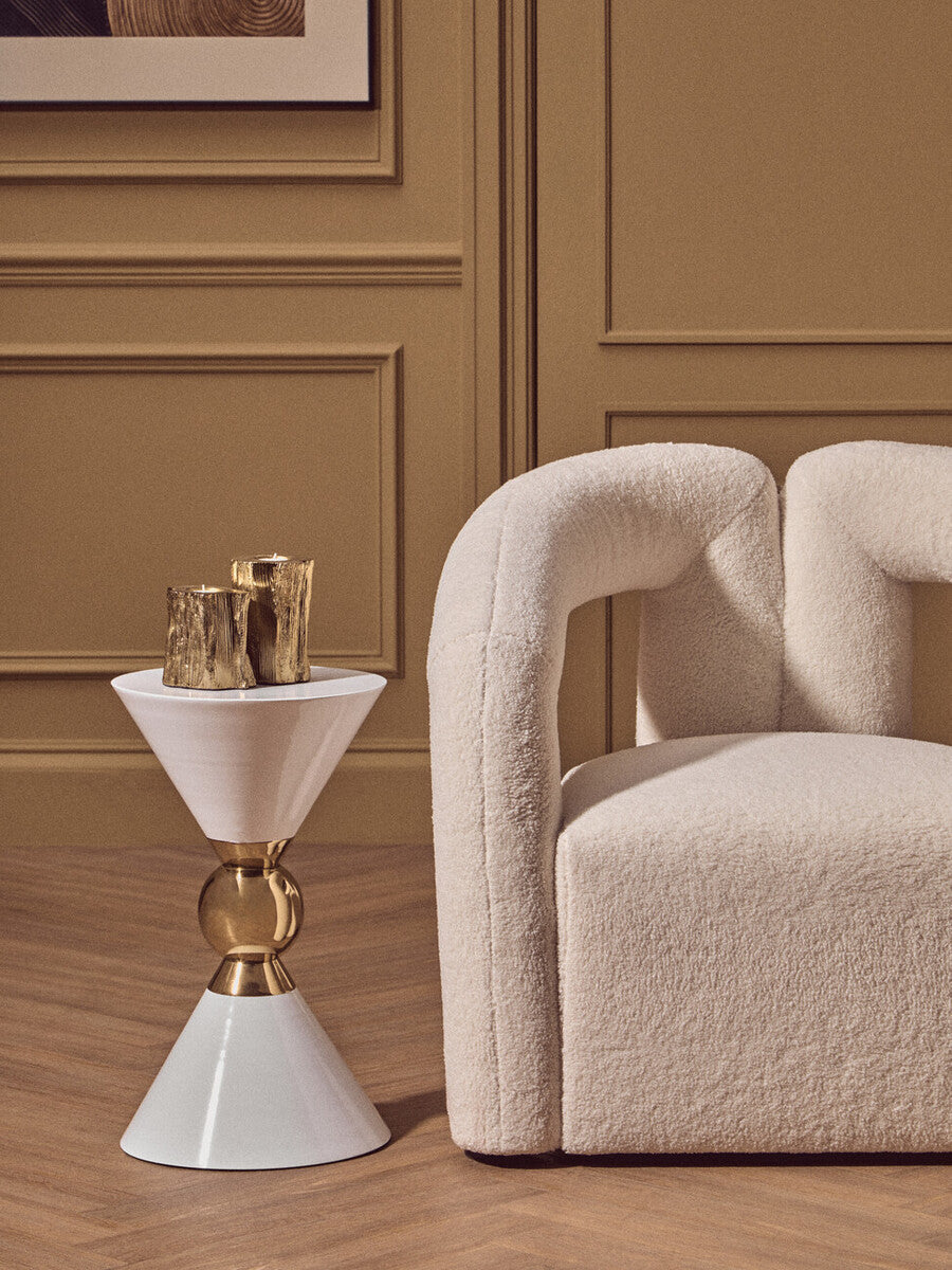 Akola Set Of Two Gold Tealight Holders