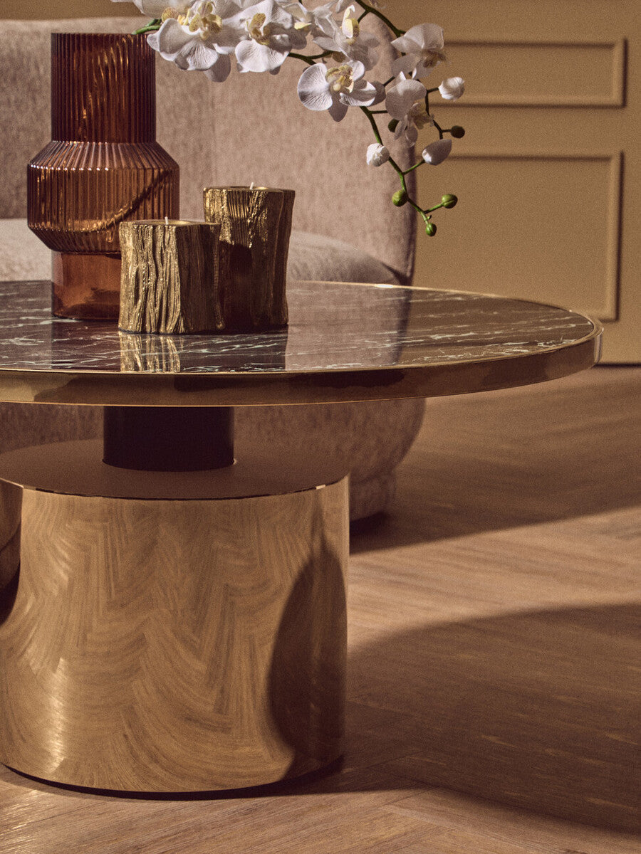 Akola Set Of Two Gold Tealight Holders