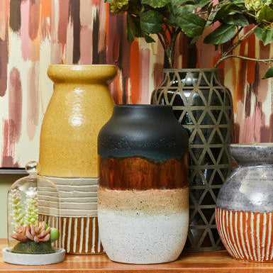 Domo Multi Tonal Earthenware Vase