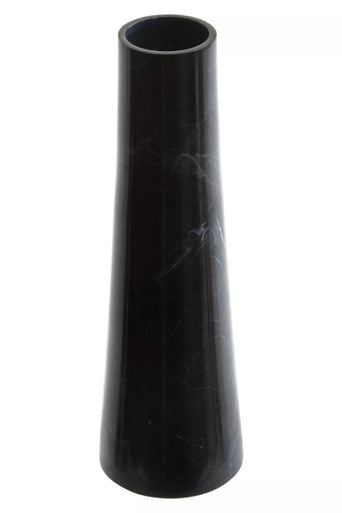 Salmo Black Marble Tapered Vase