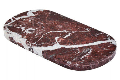 Salmo Oval Red Marble Serving Board