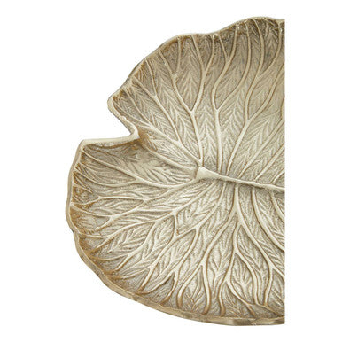 Large Gold Finish Lotus Leaf Plate | Salma