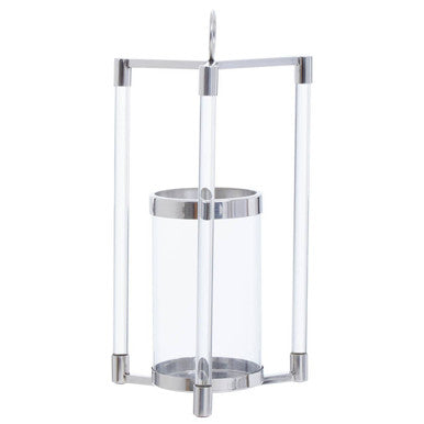 Small Silver Finish Lantern | Franklin