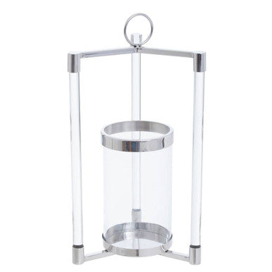 Small Silver Finish Lantern | Franklin