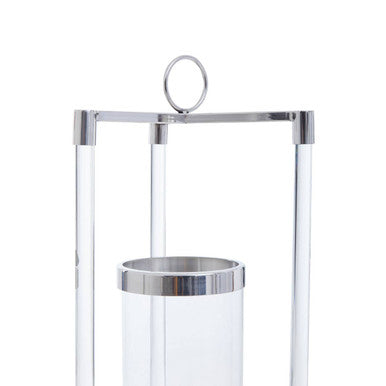 Small Silver Finish Lantern | Franklin