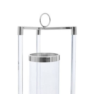 Large Silver Finish Lantern | Franklin