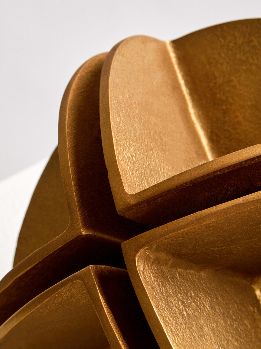 Prato Brass Finish Sculpture