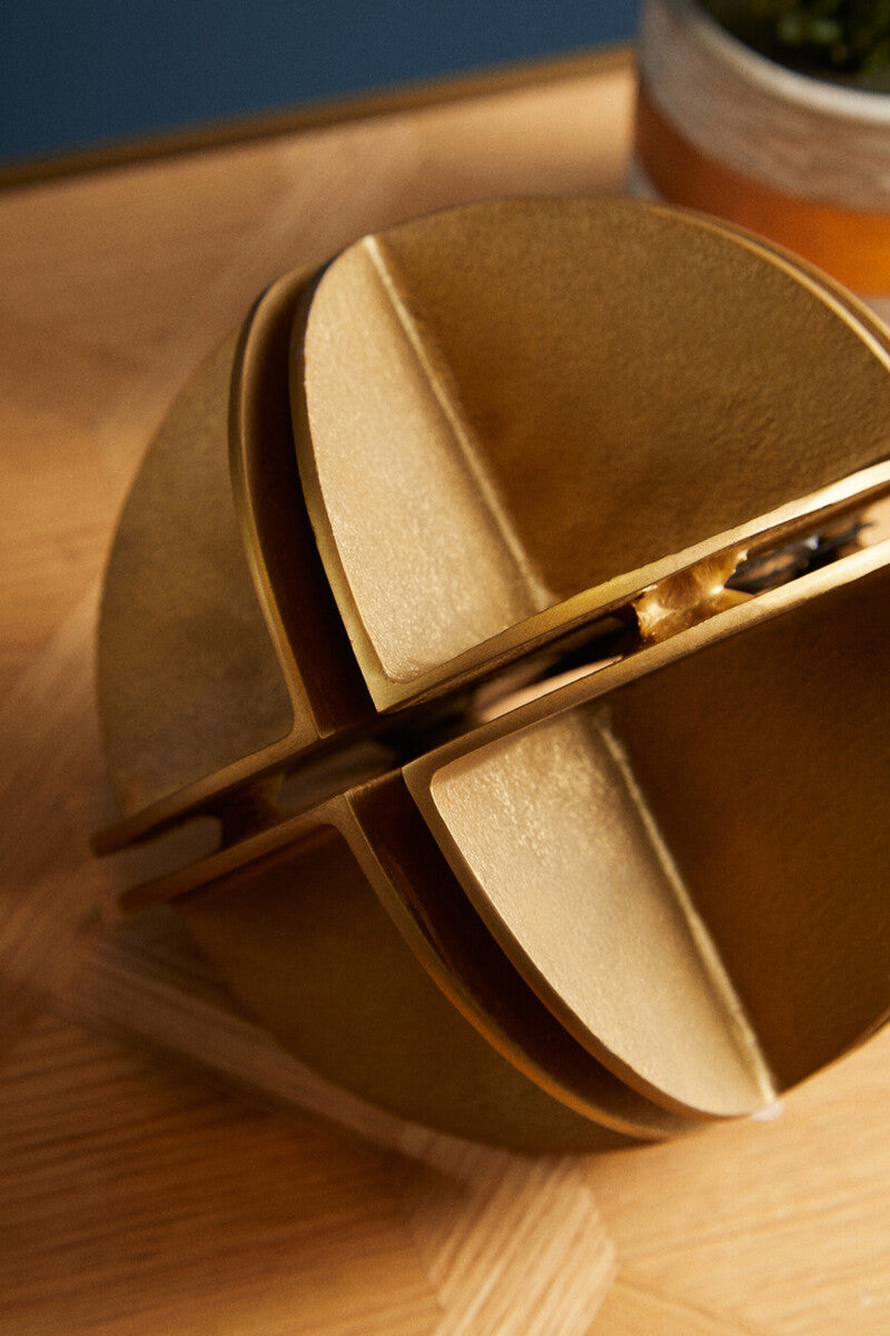 Prato Brass Finish Sculpture