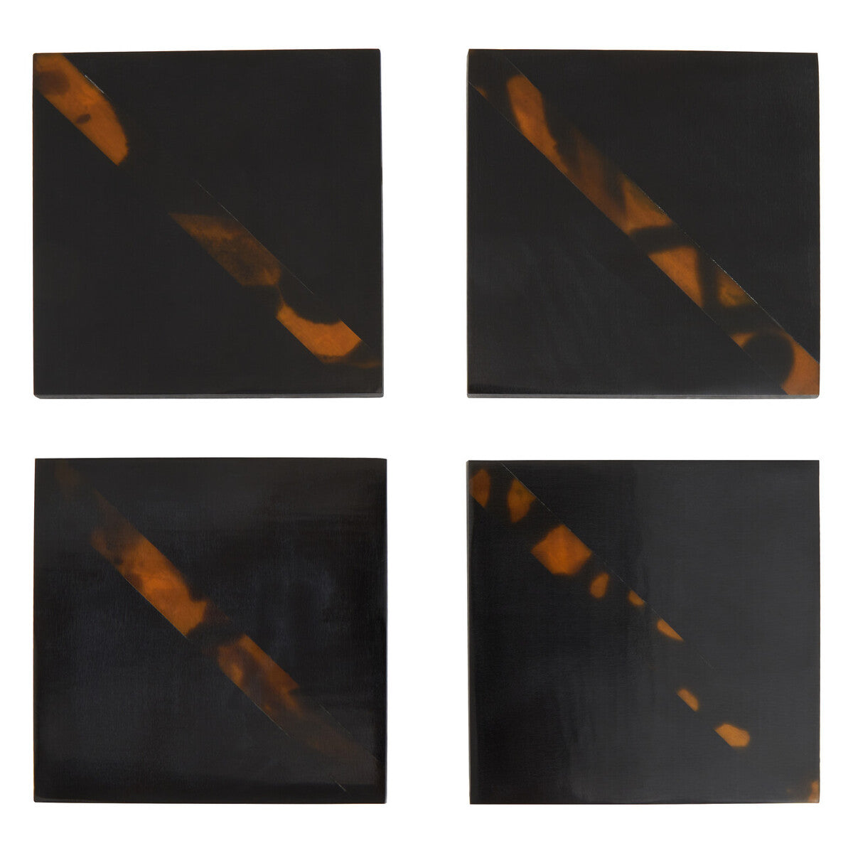 Roma Set Of Four Tortoise Shell Coasters