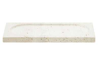 Tibor Travertine Rectangular Decorative Tray