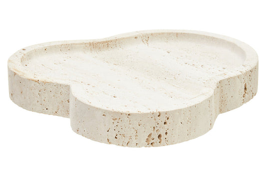 Tibor Travertine Irregular Tray