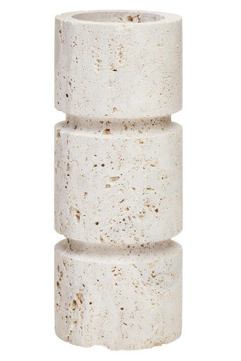 Travertine Small Candle Holder | Tibor
