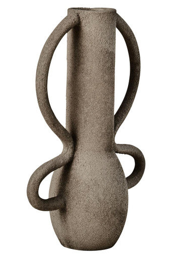 Deriva Small Textured Grey Vase