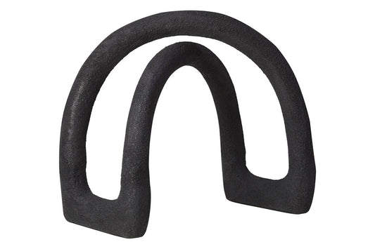 Deriva Textured Black Sculpture
