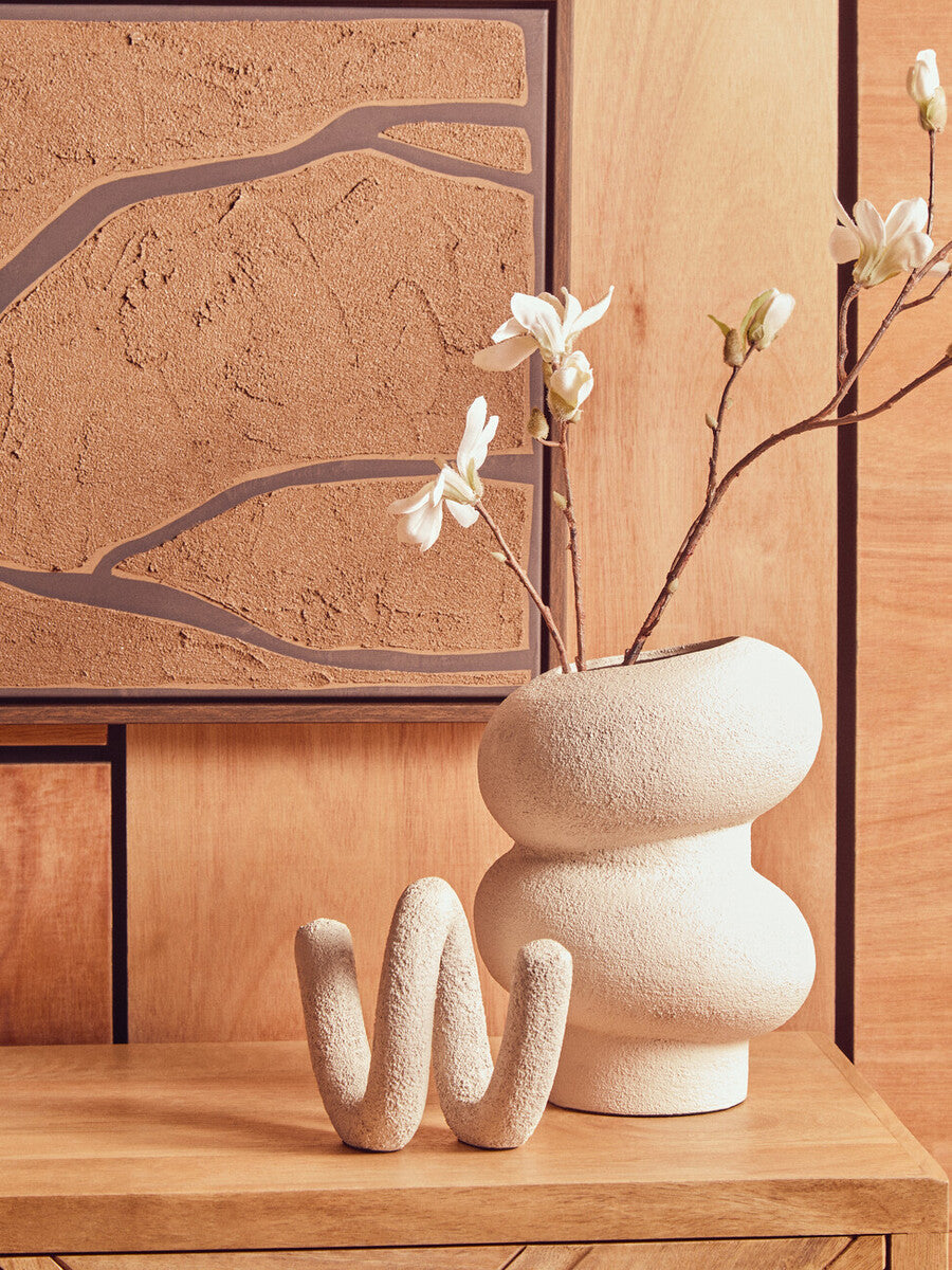 Dunas Small Textured White Bubble Vase