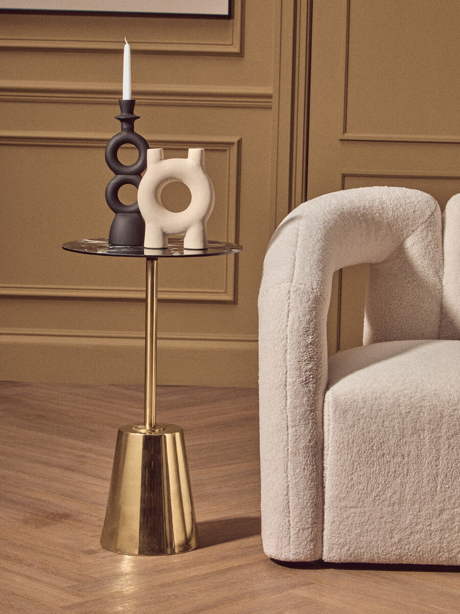 Hapax Large Black Candle Holder