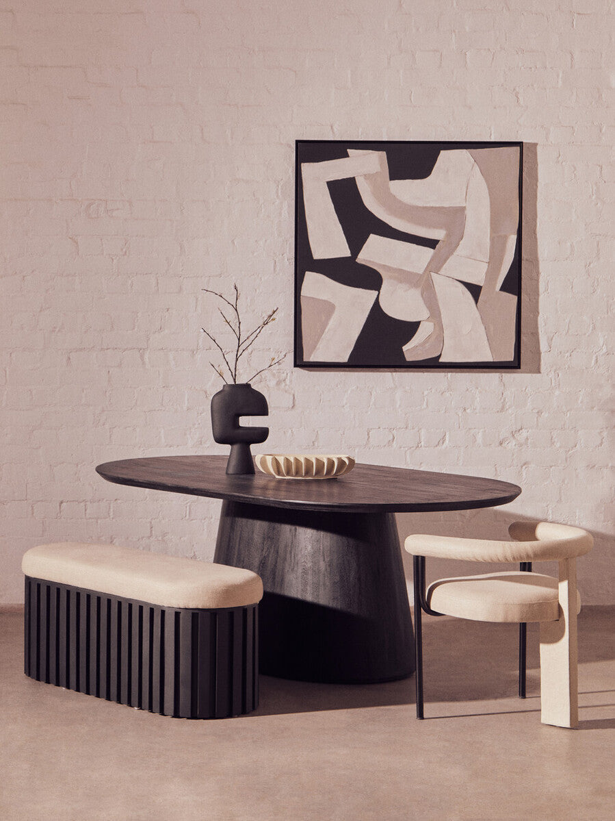 Hapax Abstract Small Black Vase