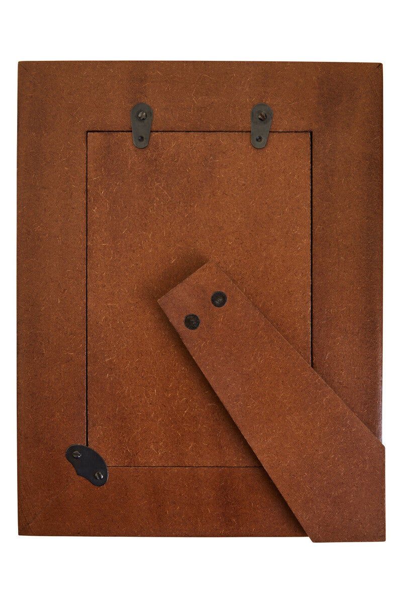 Decio 4In X 6In Cream And Brown Finish Photo Frame