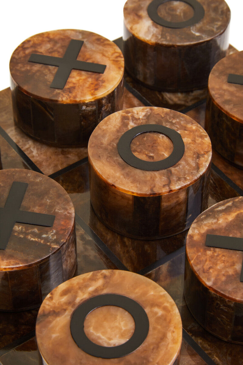 Churchill Games Brown And Black Finish Noughts And Crosses