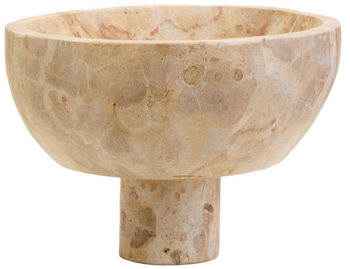 Chocolate Marble Pedestal Bowl | Santino