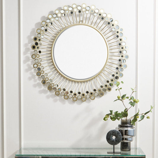 Salmo Small Round Black Marble Disc Sculpture