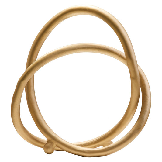 Prato Matte Gold Finish Twist Sculpture