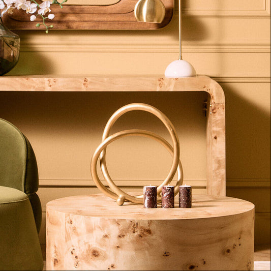 Prato Matte Gold Finish Twist Sculpture