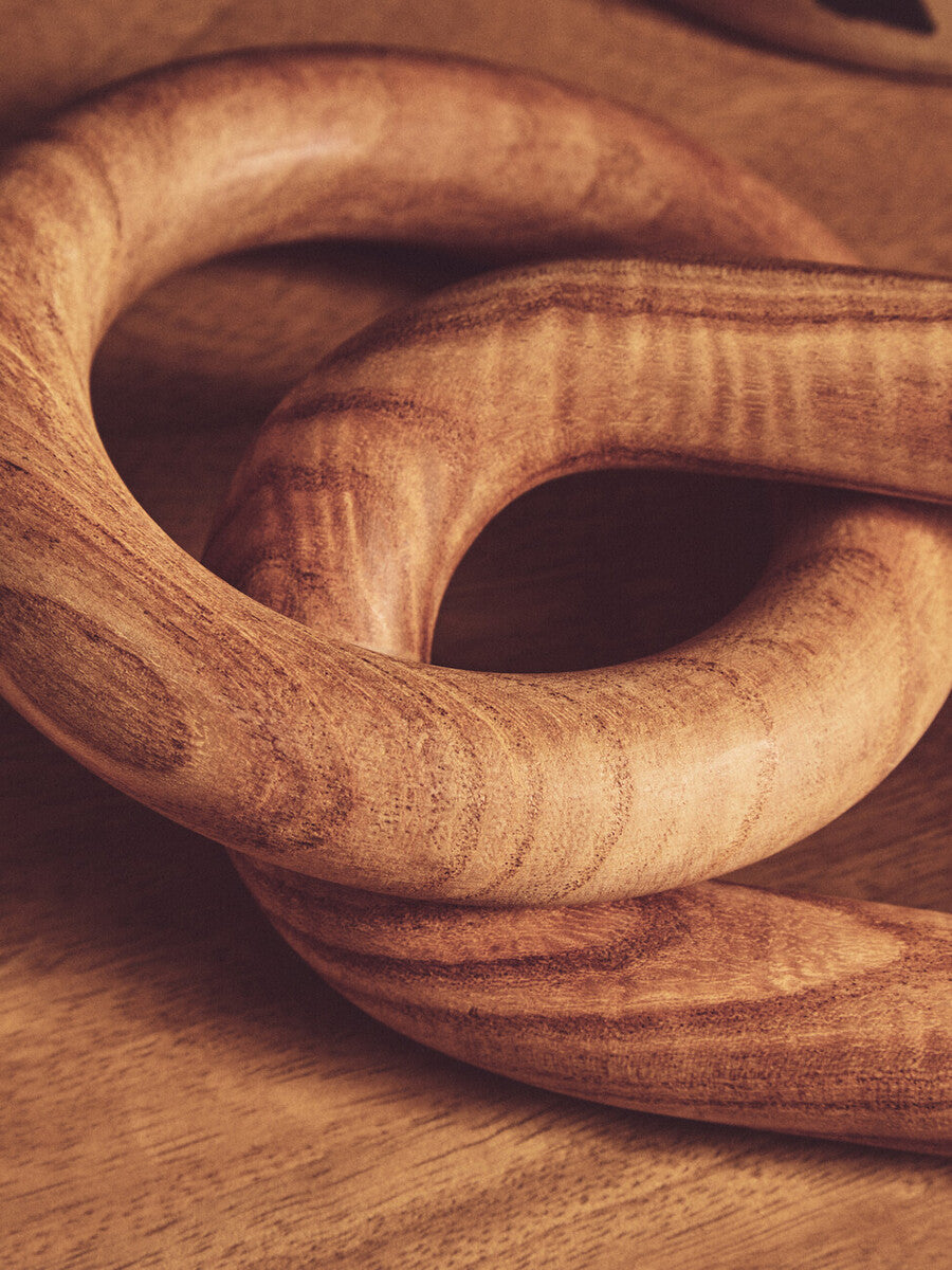 Natural Wood 2 Link Chain Decor | Cato