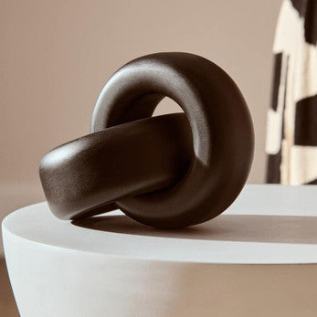 Black Wood Small Knot Decor | Cato