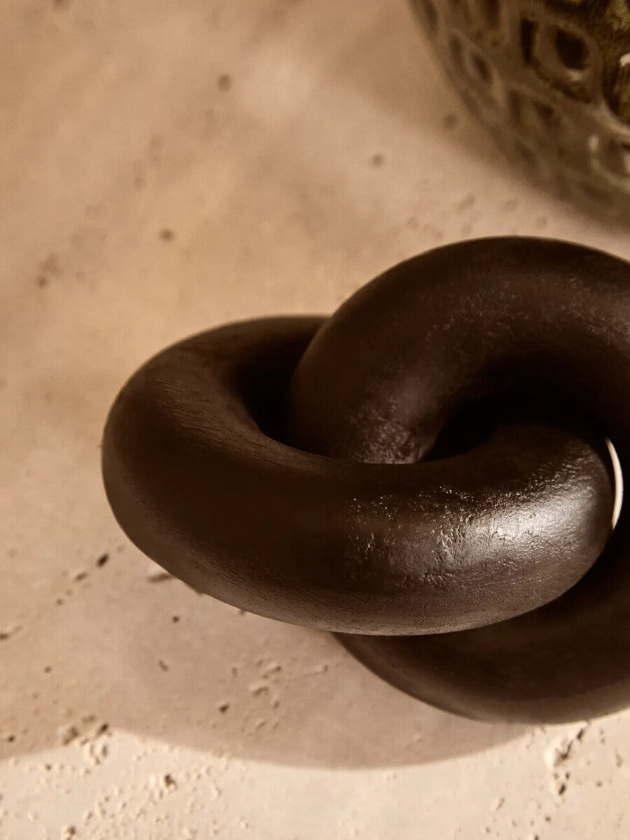 Black Wood Small Knot Decor | Cato