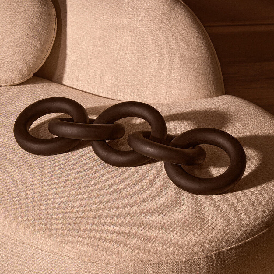 Black Wooden 5 Link Floor Decor Chain | Cato