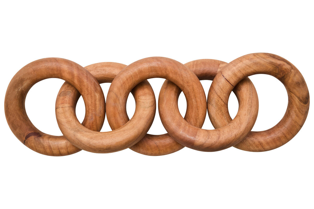 Cato Natural Wooden 5 Link Floor Decor Chain