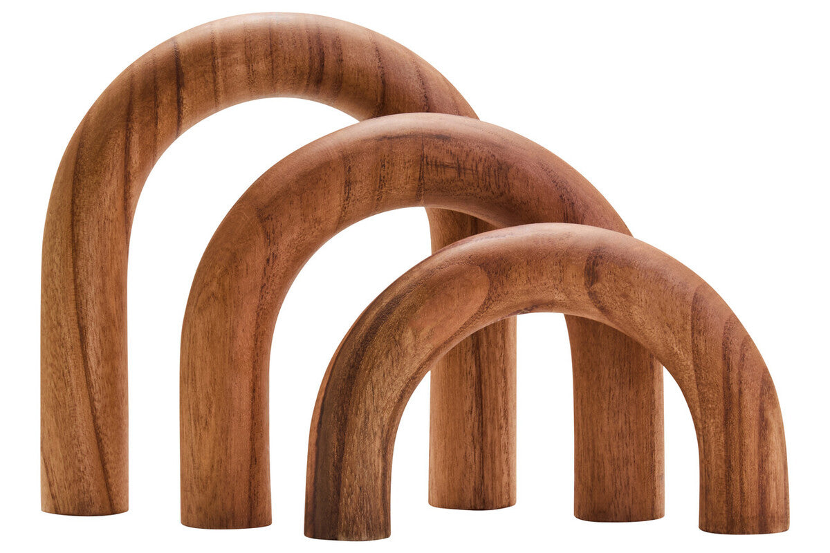 Cato Natural Wood Arch Sculpture
