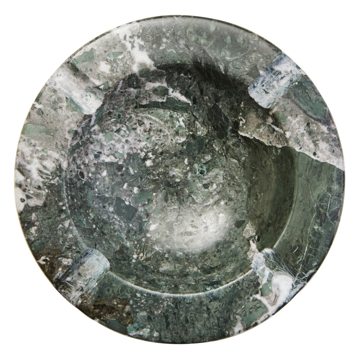 Zoro Black And White Veined Marble Ashtray