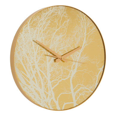 Celina Gold Finish Branch Design Wall Clock