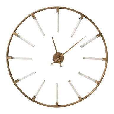 Beauly Gold Finish Round Wall Clock