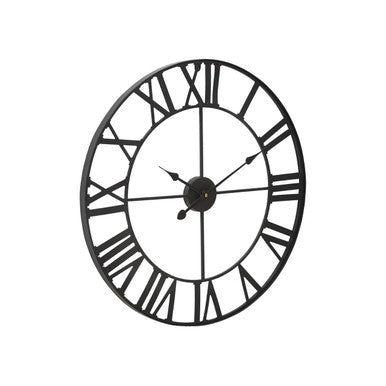 Genova  Black Metal Wall Clock