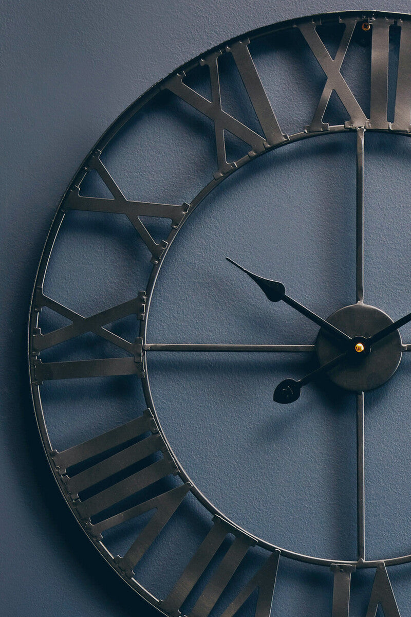 Genova  Black Metal Wall Clock