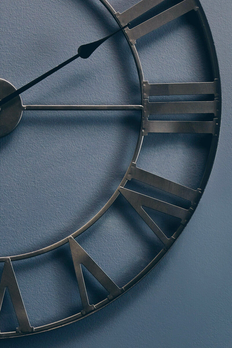 Genova  Black Metal Wall Clock